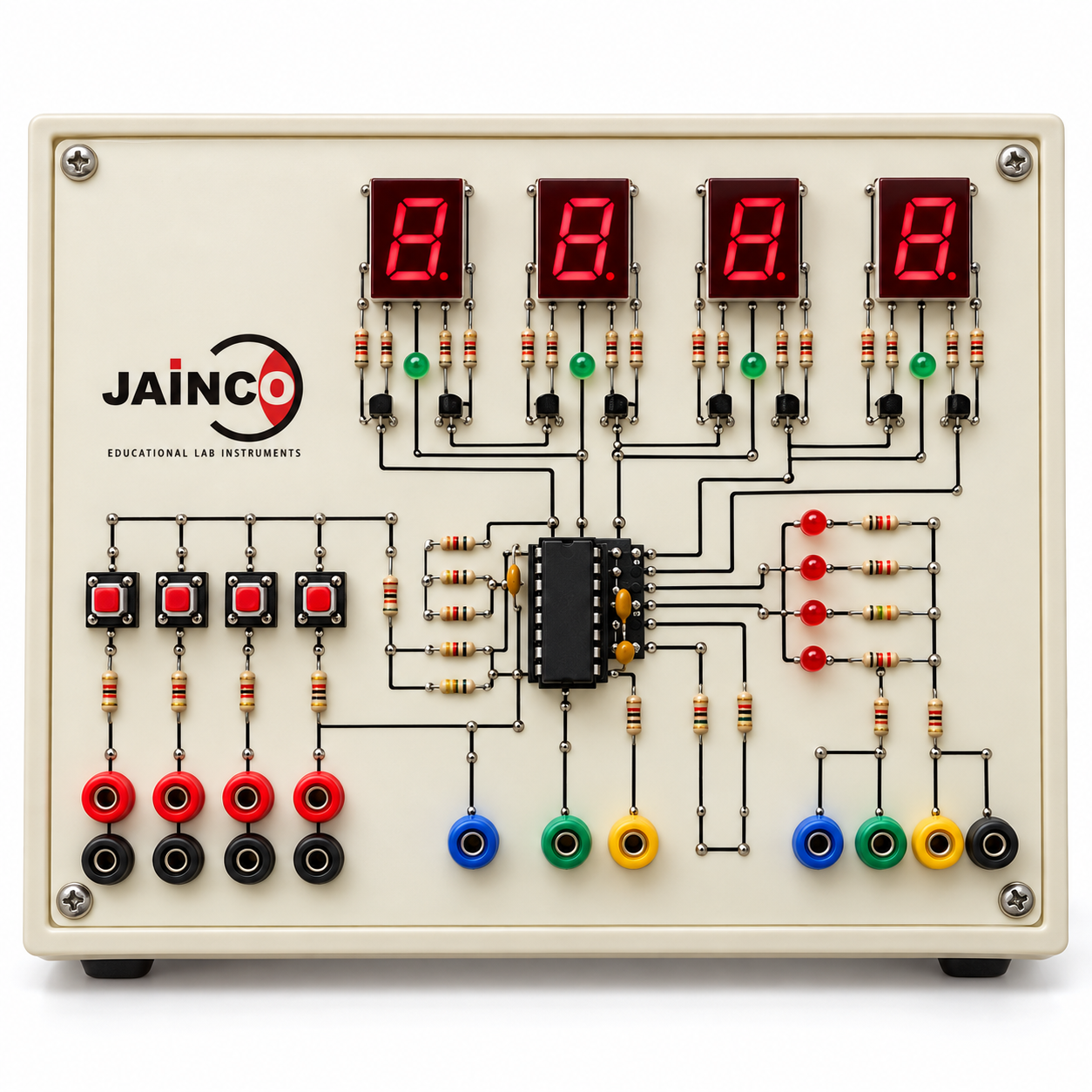 Study of 4 Bit BCD Counter and Decimal to Binary Encoder using IC 7490